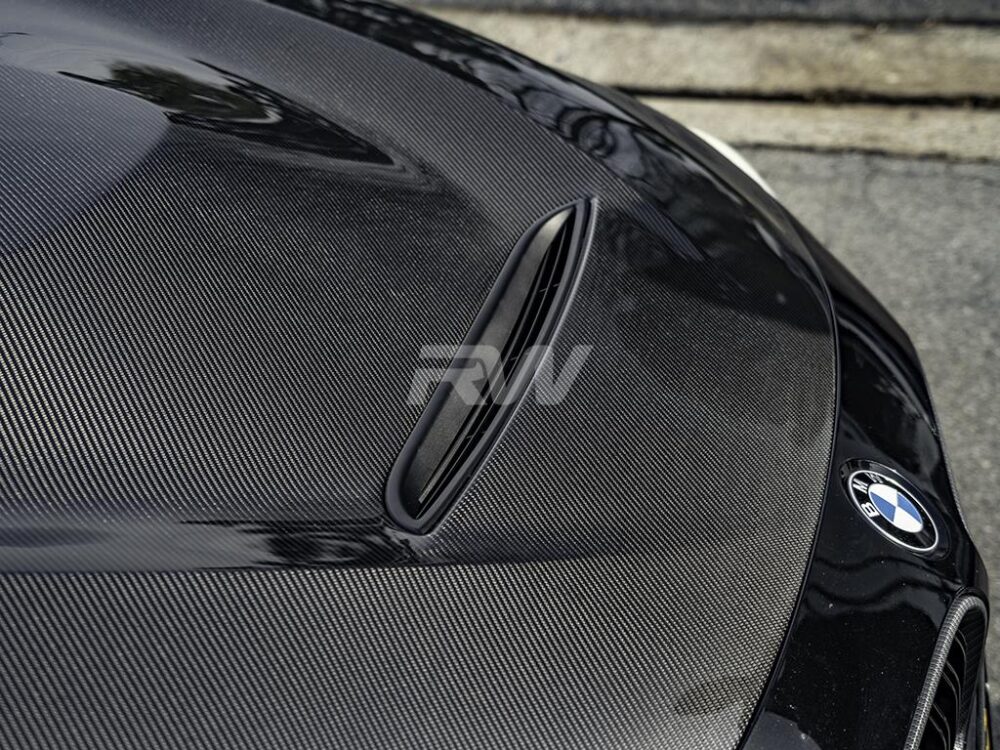 RW Carbon BMW F30_F32 GTS Style Carbon Fiber Hood - Image 2