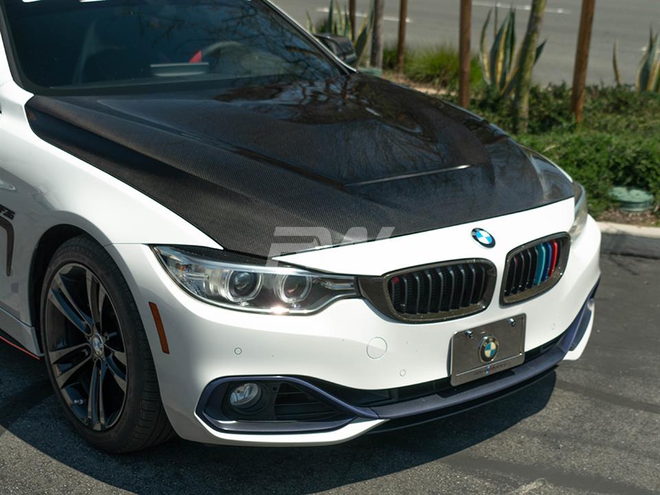 RW Carbon BMW F30_F32 GTS Style Carbon Fiber Hood - Image 5