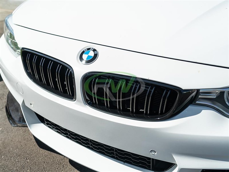 RW Carbon BMW F32 F33 F36 F80 F82 F83 Gloss Black Grilles (1)
