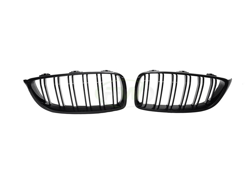 RW Carbon BMW F32 F33 F36 F80 F82 F83 Gloss Black Grilles (6)