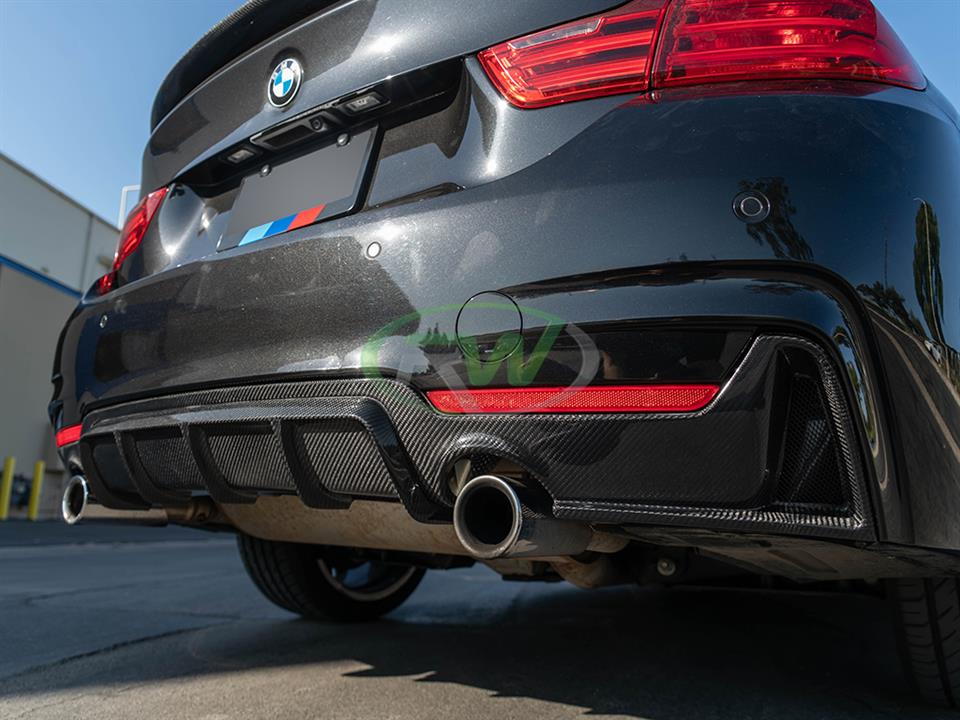 RW Carbon BMW F32 F33 F36 Performance Style CF Diffuser (5)