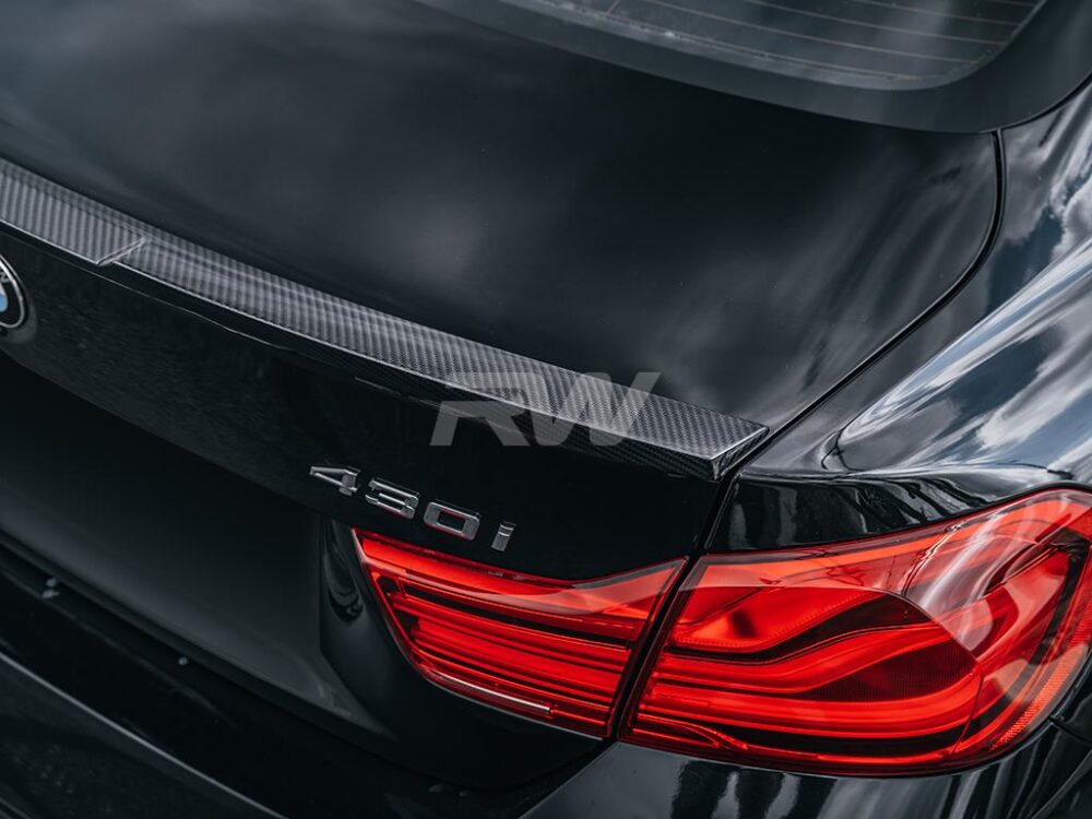 RW Carbon BMW F32 M4 Style Carbon Fiber Trunk Spoiler (3)