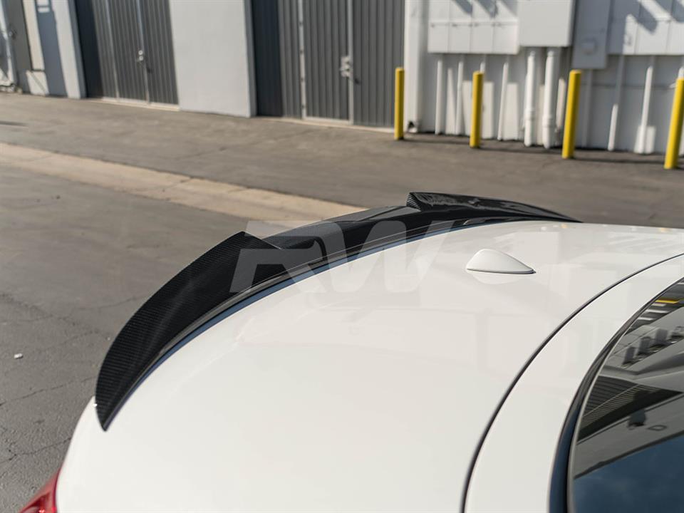 RW Carbon BMW F33 F83 M4 Style Carbon Fiber Trunk Spoiler (2)