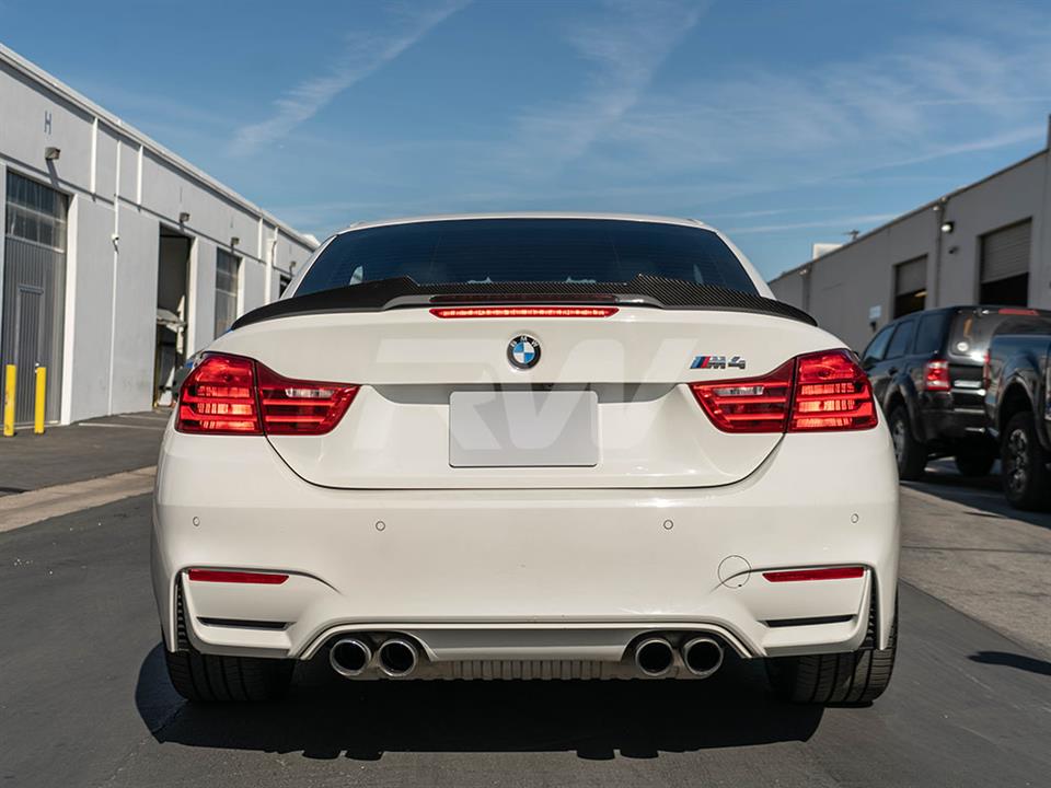 RW Carbon BMW F33 F83 M4 Style Carbon Fiber Trunk Spoiler (5)