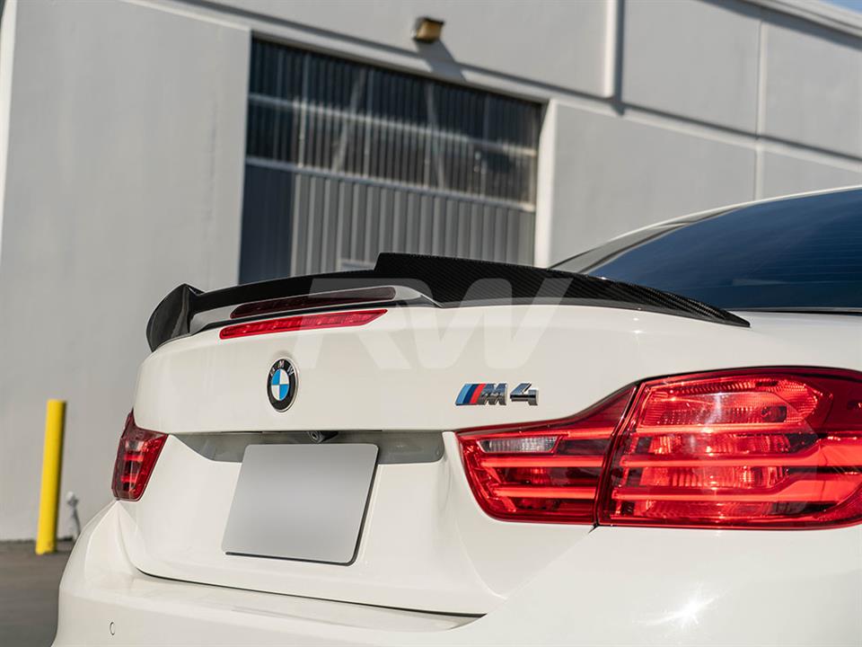 RW Carbon BMW F33 F83 M4 Style Carbon Fiber Trunk Spoiler (8)