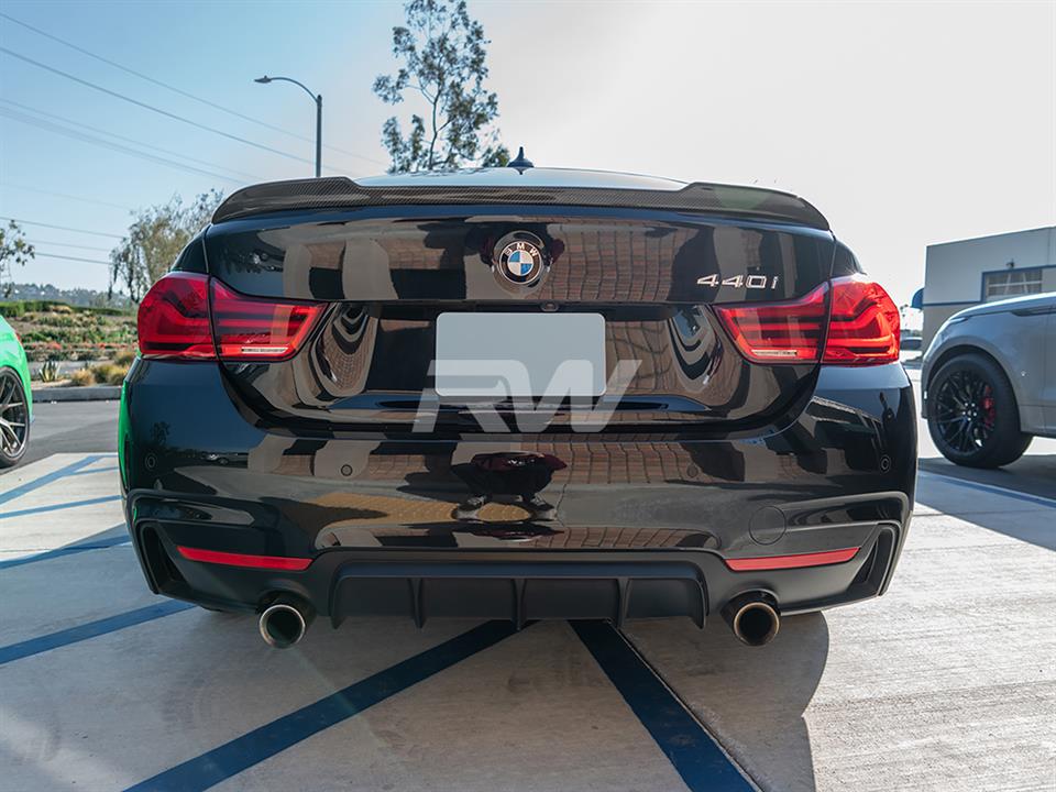 RW Carbon BMW F36 CS Style Carbon Fiber Trunk Spoiler (2)