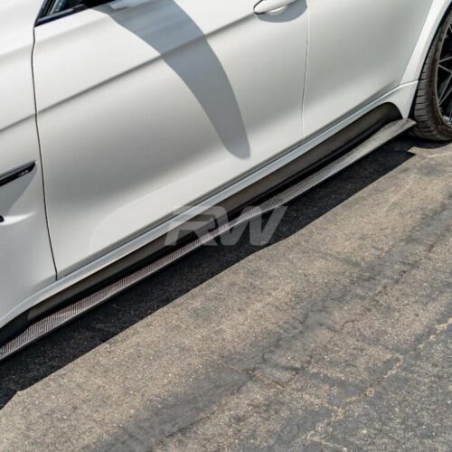RW Carbon BMW F80 M3 GTX Carbon Fiber Side Skirt Extensions