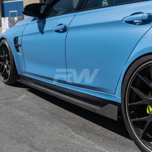 RW Carbon BMW F80 M3 RWS Type I CF Side Skirt Extensions