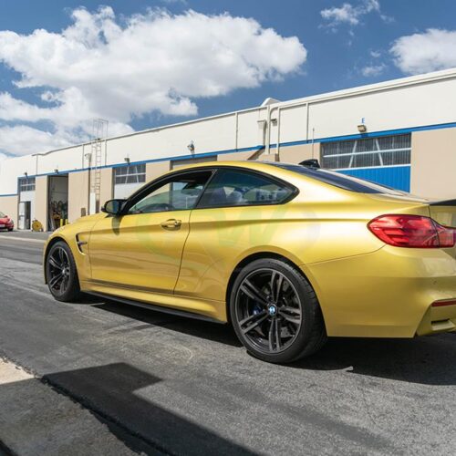Alternative view of RW Carbon BMW F82 F83 M4 CF Side Skirt Extensions