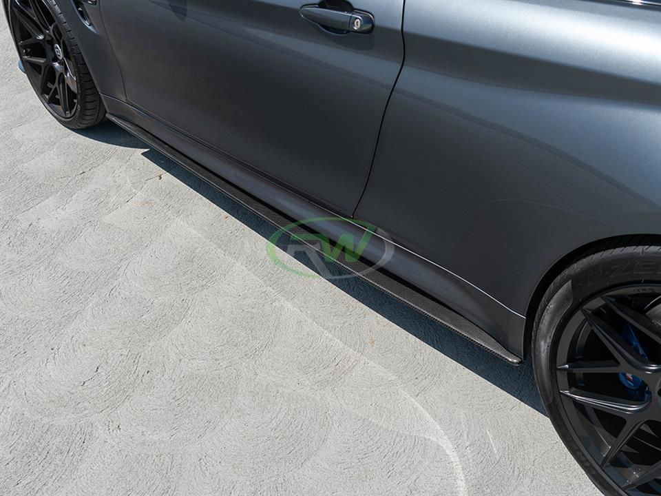RW Carbon BMW F82 F83 M4 CF Side Skirt Extensions (26)
