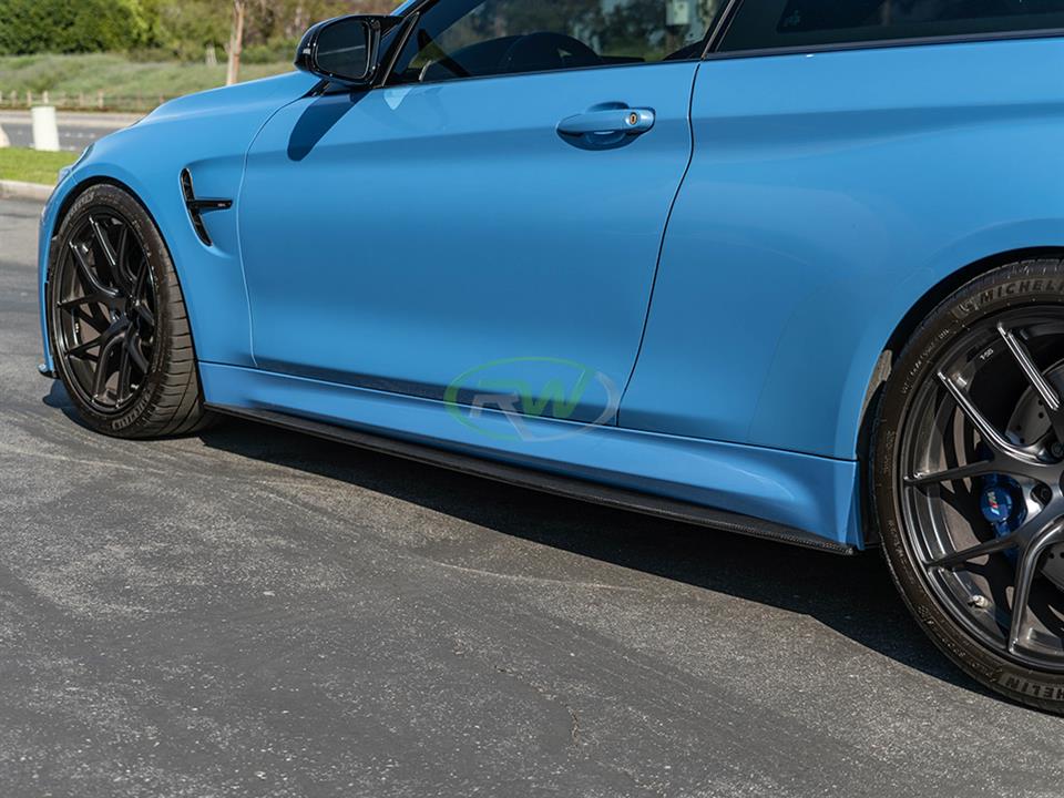 RW Carbon BMW F82 F83 M4 CF Side Skirt Extensions (5)