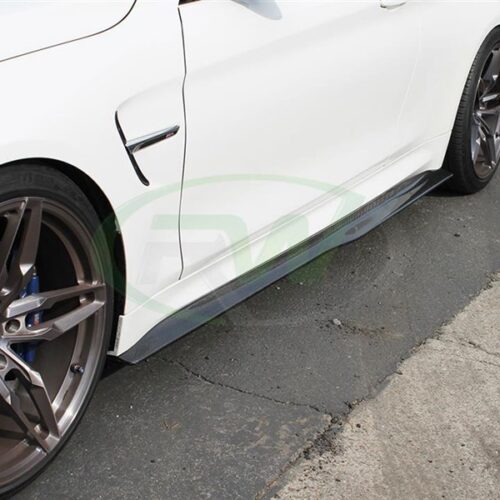 Alternative view of RW Carbon BMW F82 F83 M4 GTX Carbon Side Skirt Extensions