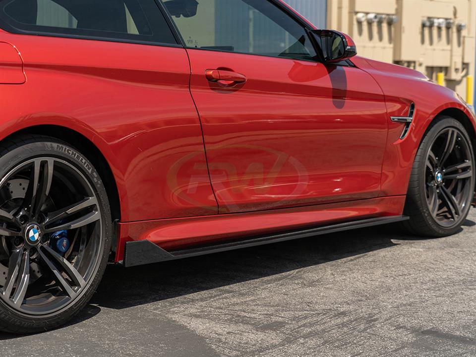 RW Carbon BMW F82 F83 M4 RWS CF Side Skirt Extensions (1)