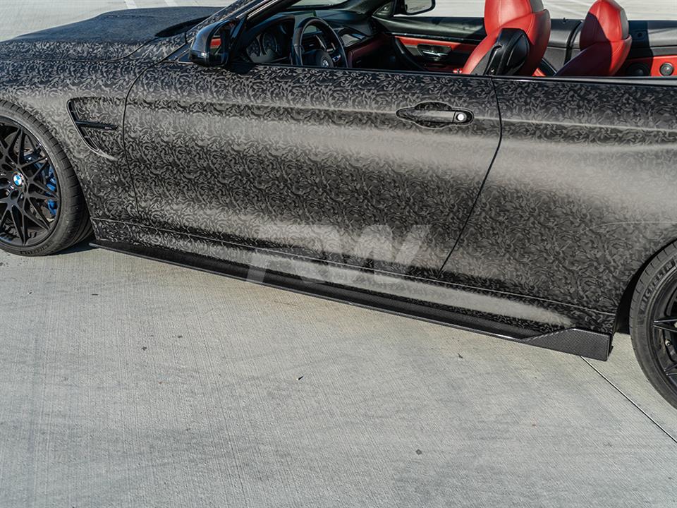 RW Carbon BMW F82 F83 M4 RWS CF Side Skirt Extensions (5)