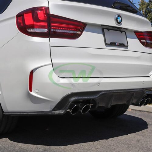 RW Carbon BMW F85 X5M 3D Style Carbon Fiber Diffuser