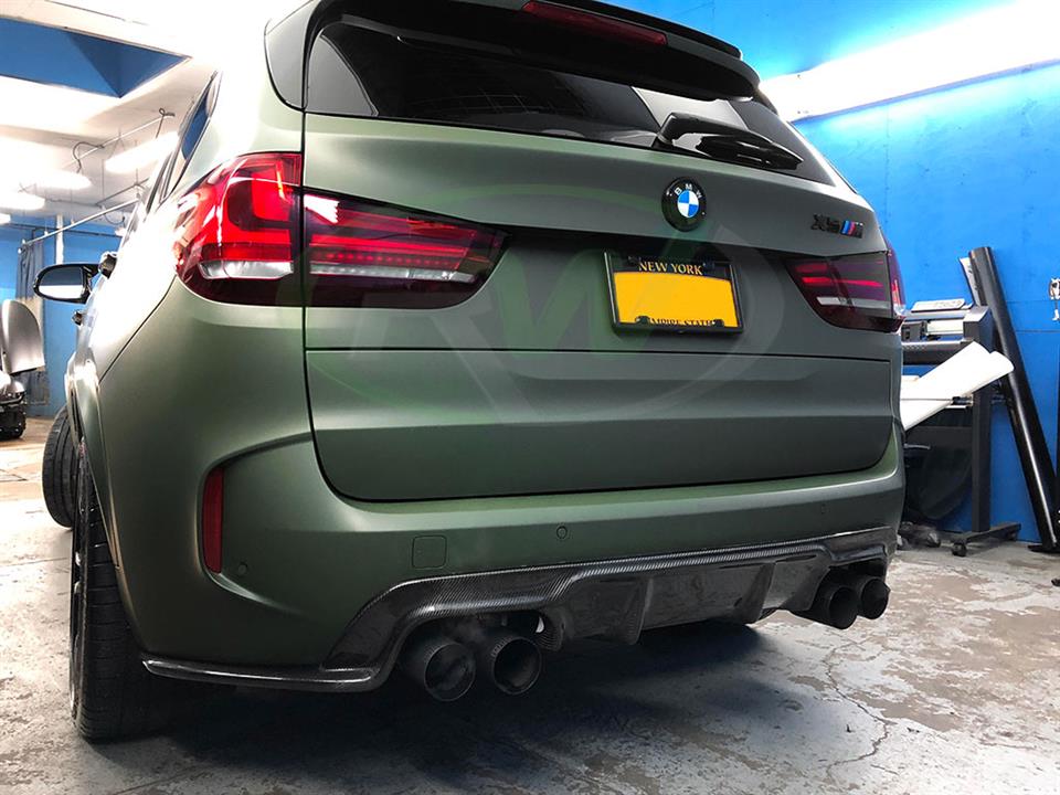 RW Carbon BMW F85 X5M 3D Style Carbon Fiber Diffuser (8)