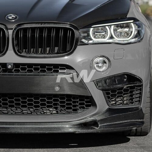 Alternative view of RW Carbon BMW F85 X5M F86 X6M Carbon Fiber Front Bumper Trim