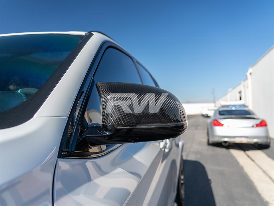 RW Carbon BMW F85 X5M_F86 X6M CF Mirror Replacements - Image 6