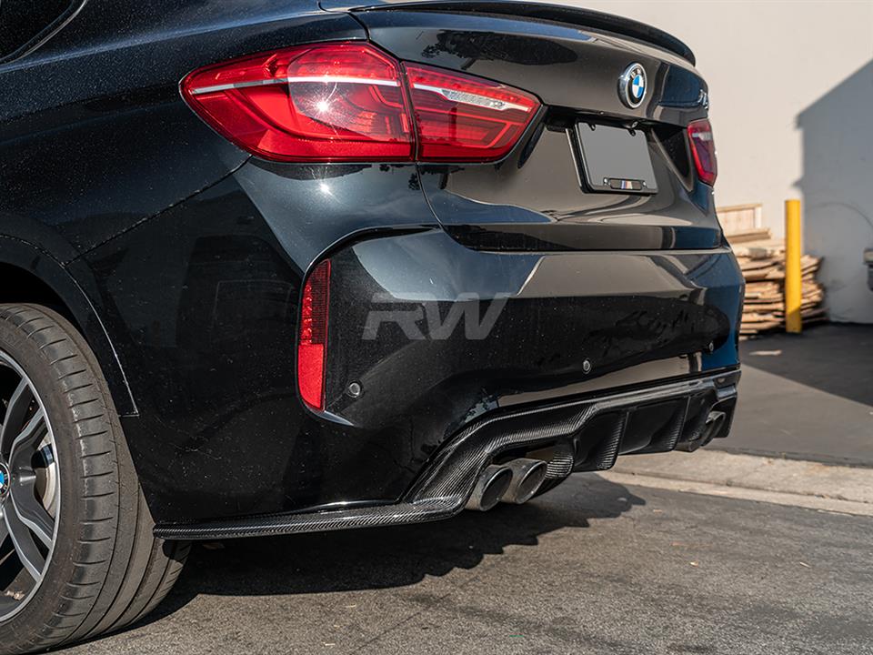 RW Carbon BMW F86 X6M 3D Style Carbon Fiber Diffuser