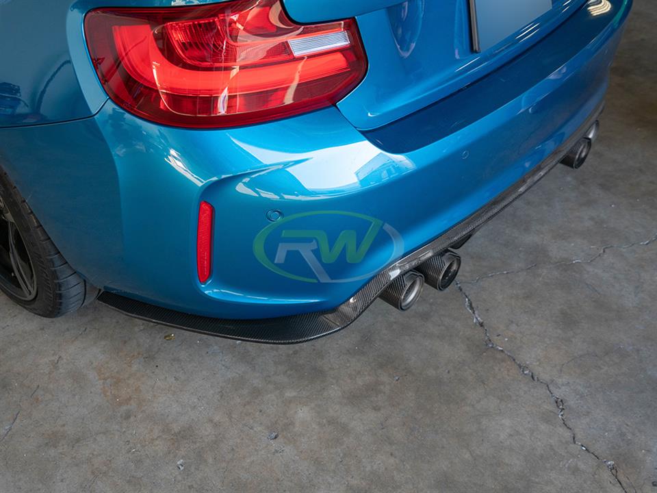 RW Carbon BMW F87 M2 3D Style Carbon Fiber Diffuser (3)