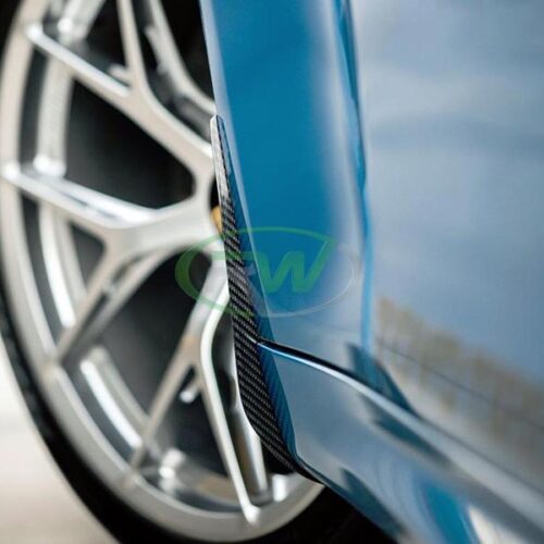 Alternative view of RW Carbon BMW F87 M2 Carbon Fiber Front Splash Guards