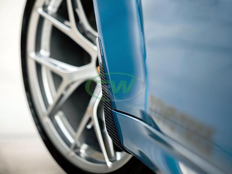 RW Carbon BMW F87 M2 Carbon Fiber Front Splash Guards_2