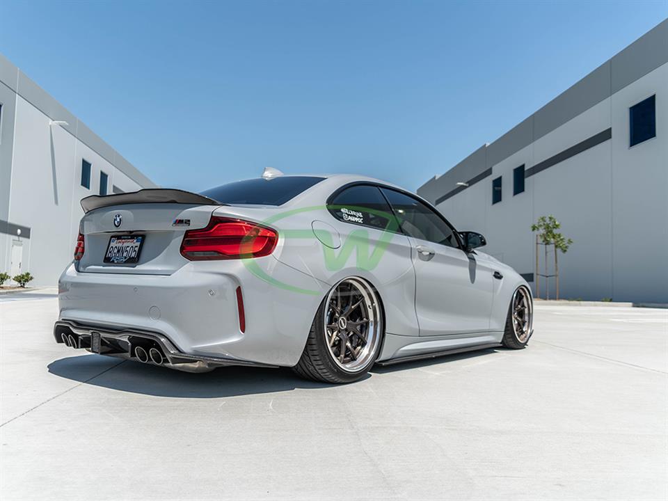 RW Carbon BMW F87 M2 Carbon Fiber Kholen Style Diffuser - Image 14