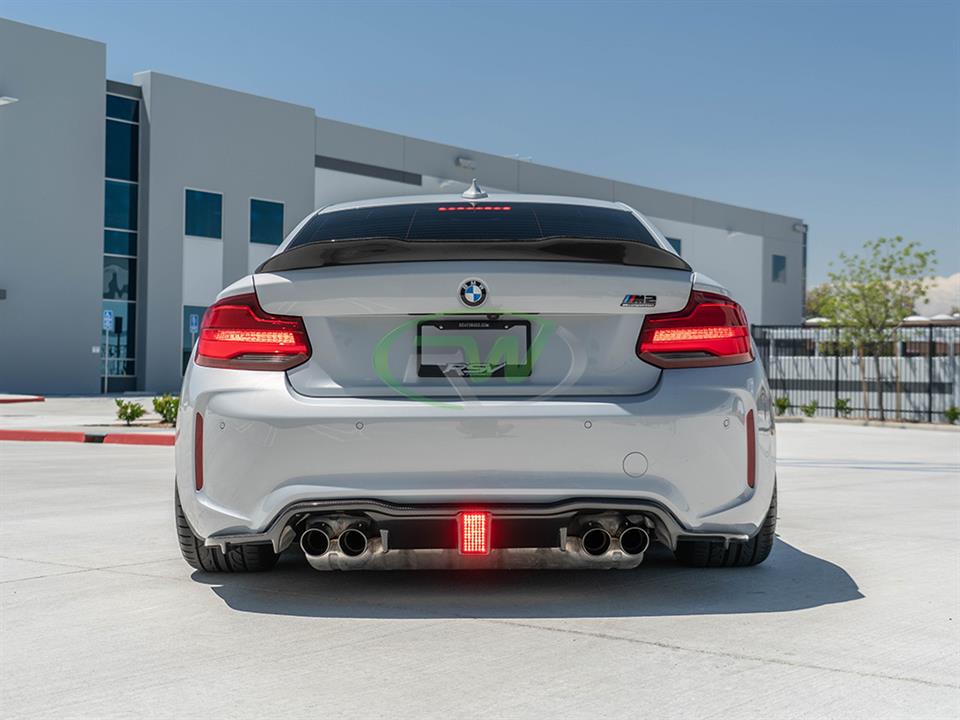 RW Carbon BMW F87 M2 Carbon Fiber Kholen Style Diffuser - Image 15