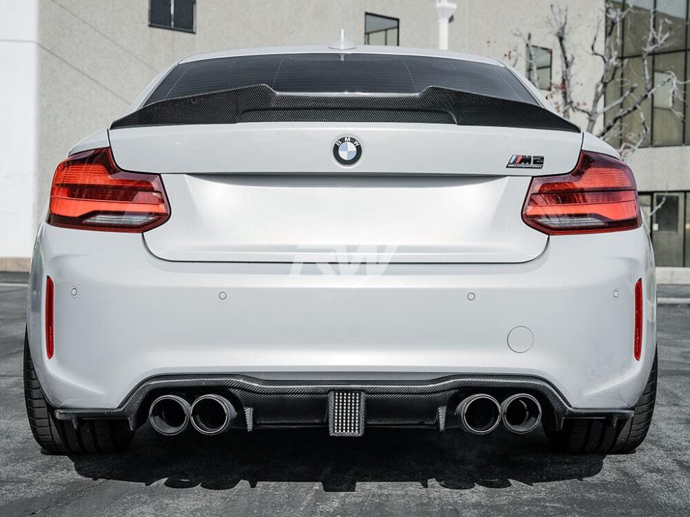 RW Carbon BMW F87 M2 Carbon Fiber Kholen Style Diffuser - Image 21