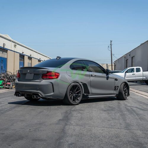 Alternative view of RW Carbon BMW F87 M2 Carbon Fiber Kholen Style Diffuser
