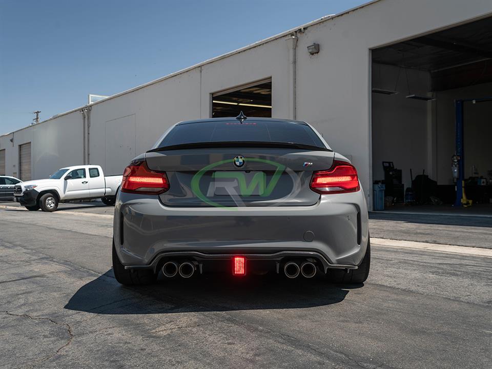 RW Carbon BMW F87 M2 Carbon Fiber Kholen Style Diffuser - Image 4
