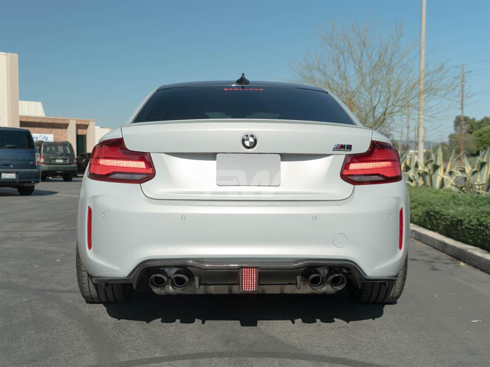 RW Carbon BMW F87 M2 Carbon Fiber Kholen Style Diffuser - Image 7