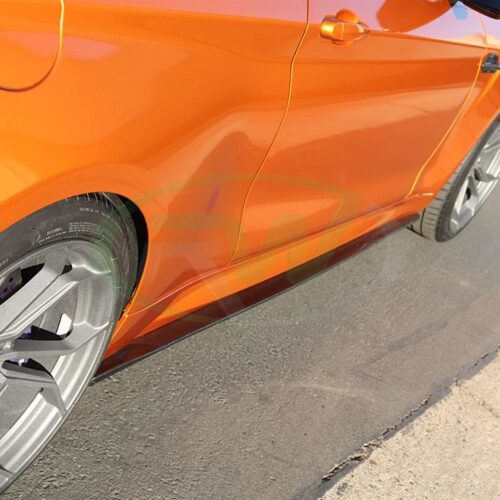 Alternative view of RW Carbon BMW F87 M2 Carbon Fiber Side Skirt Extensions