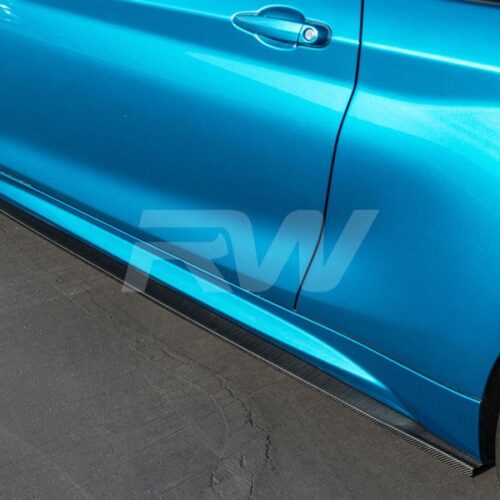 RW Carbon BMW F87 M2 Carbon Fiber Side Skirt Extensions