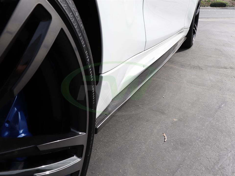 RW Carbon BMW F87 M2 Carbon Fiber Side Skirt Extensions (6)