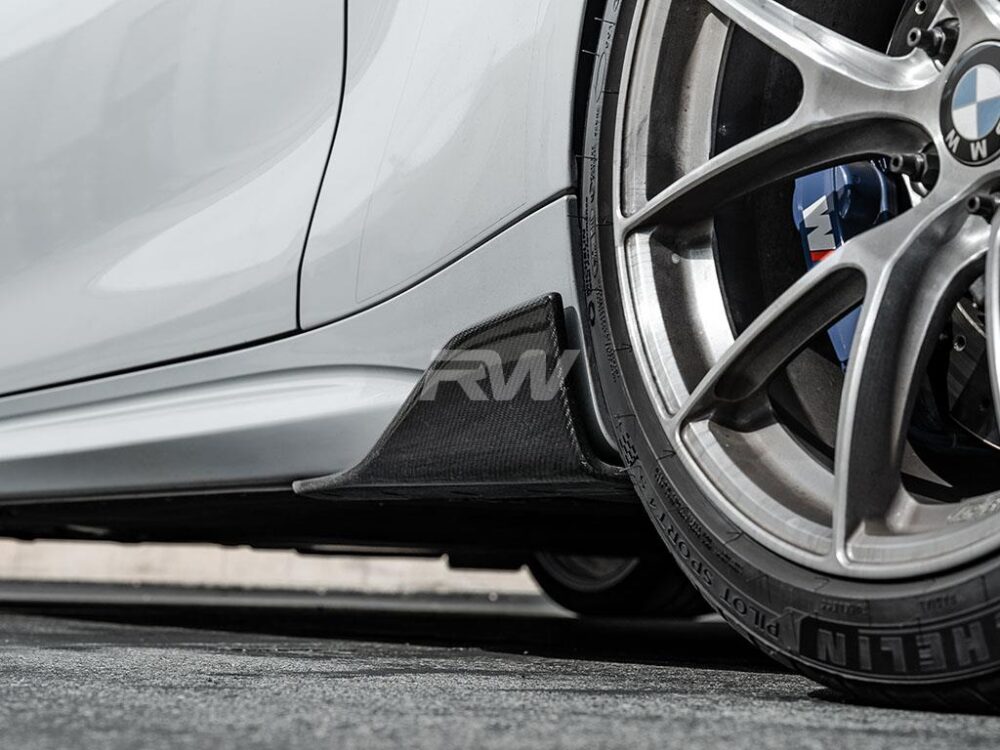 RW Carbon BMW F87 M2 Carbon Fiber Side Skirt Winglets (15)