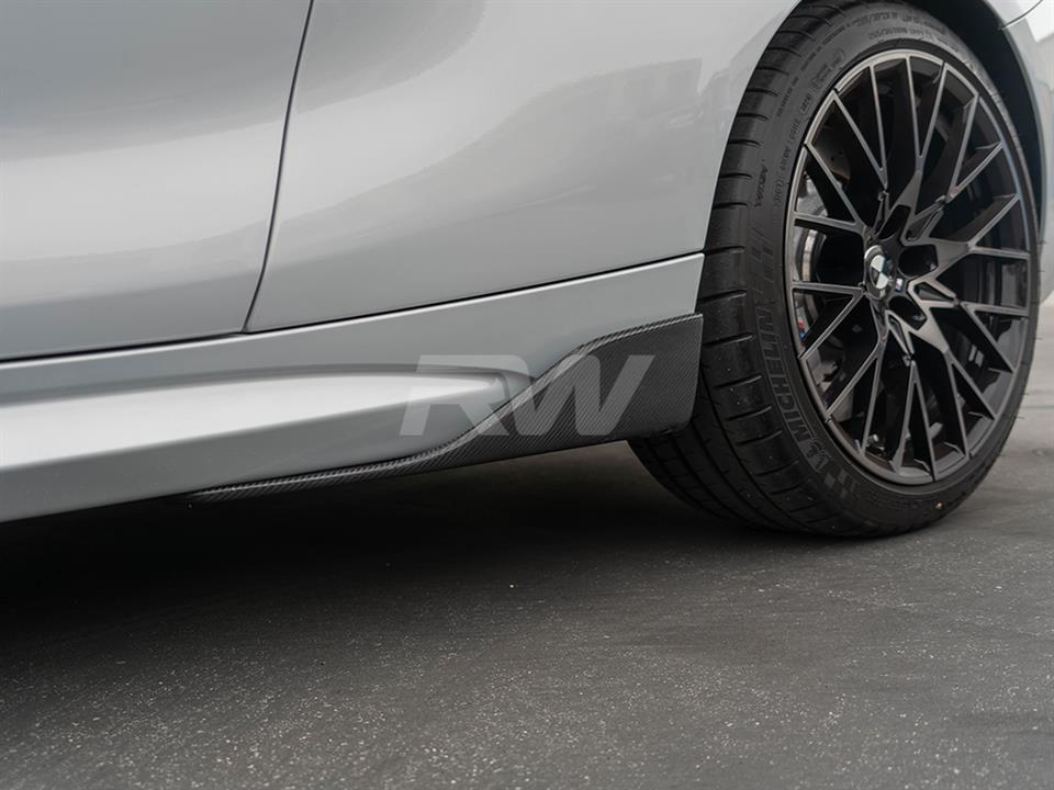 RW Carbon BMW F87 M2 Carbon Fiber Side Skirt Winglets (9)