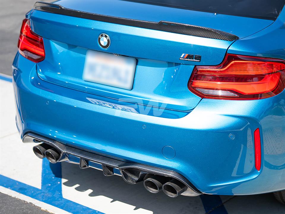 RW Carbon BMW F87 M2 DTM Carbon Fiber Rear Diffuser (2)