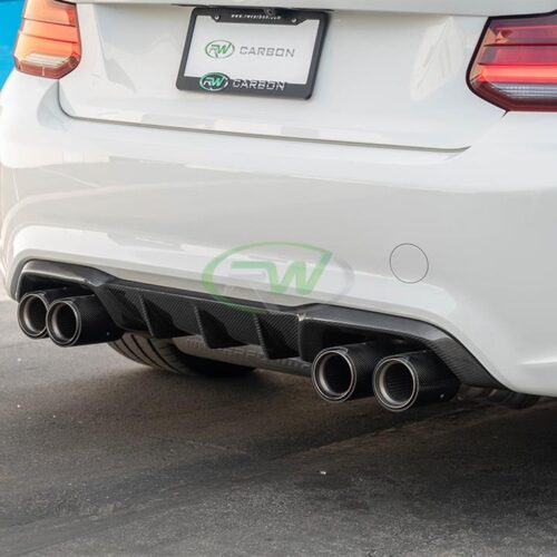 RW Carbon BMW F87 M2 Performance Style Carbon Fiber Diffuser