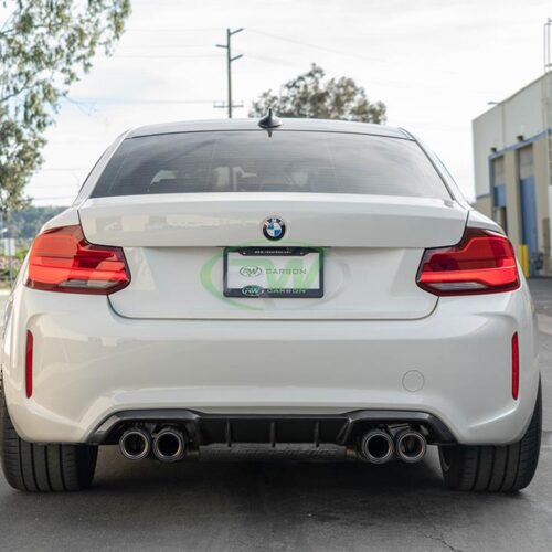Alternative view of RW Carbon BMW F87 M2 Performance Style Carbon Fiber Diffuser