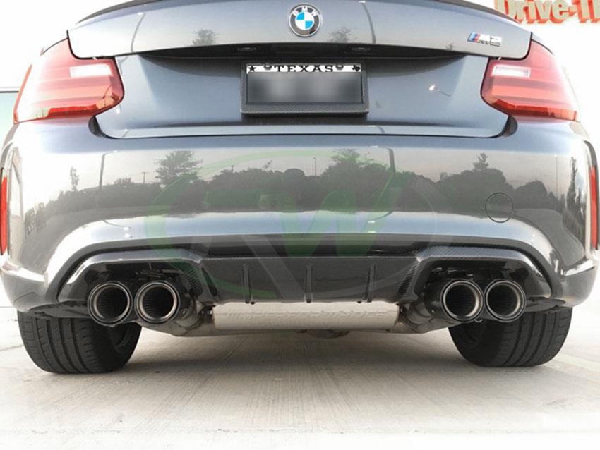 RW Carbon BMW F87 M2 Performance Style Carbon Fiber Diffuser (4)