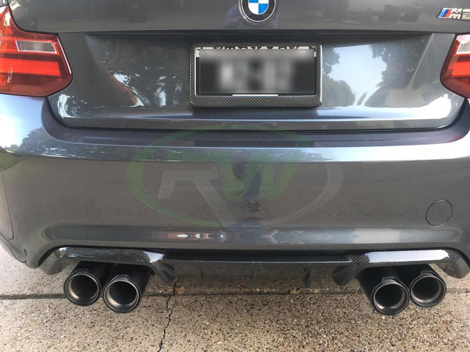RW Carbon BMW F87 M2 Performance Style Carbon Fiber Diffuser (5)