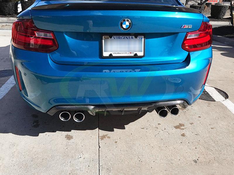 RW Carbon BMW F87 M2 Performance Style Carbon Fiber Diffuser (6)