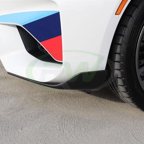 Alternative view of RW Carbon BMW F87 M2 Performance Style Front CF Splitters