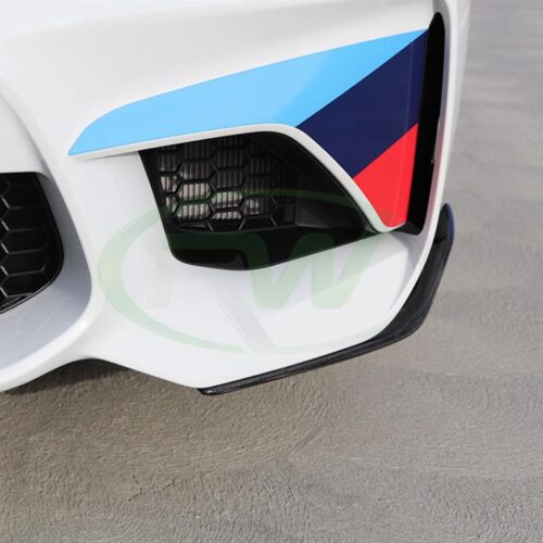 RW Carbon BMW F87 M2 Performance Style Front CF Splitters