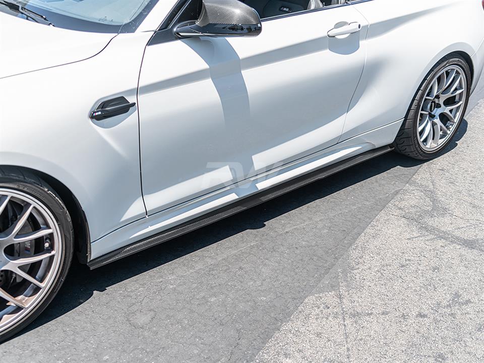 RW Carbon BMW F87 M2 RWS Carbon Fiber Side Skirt Extensions (6)