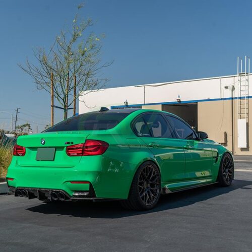 Alternative view of RW Carbon BMW F8X Forged Carbon Fiber Rear Bumper Splitters