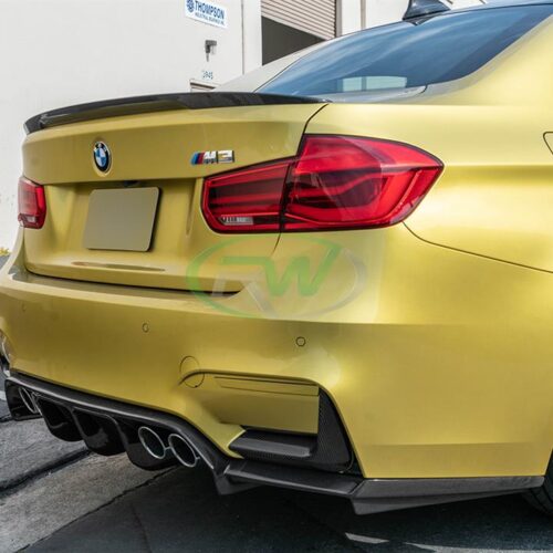 Alternative view of RW Carbon BMW F8X M3/M4 CF Rear Bumper Splitters