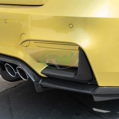 RW Carbon BMW F8X M3/M4 CF Rear Bumper Splitters