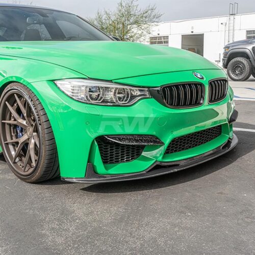 Alternative view of RW Carbon BMW F8X M3/M4 Upper Forged Carbon Fiber Splitters